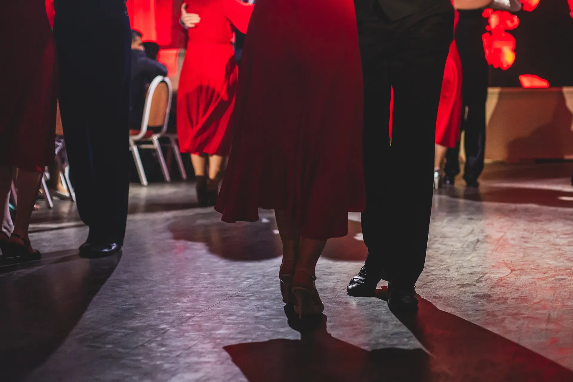 Guests dancing at a formal ball